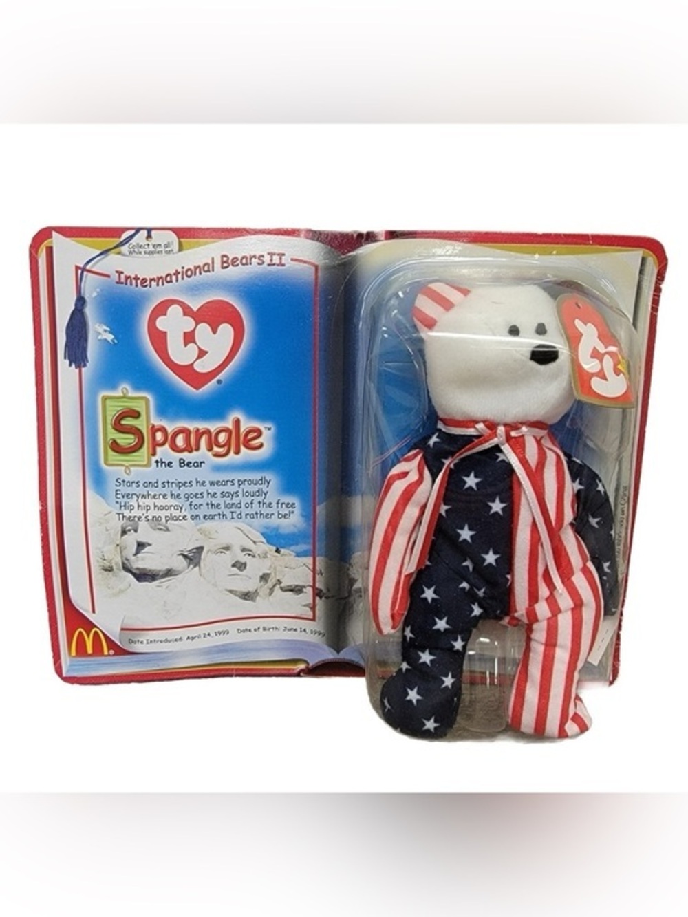 TY McDonald’s Teenie Beanie Baby “Spangle” Vintage 90s New In Box​